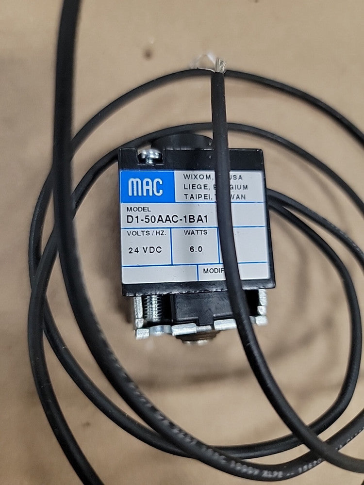 MAC D1-50AAC-1BA1  Solenoid Valve 24VDC 6.0 Watts