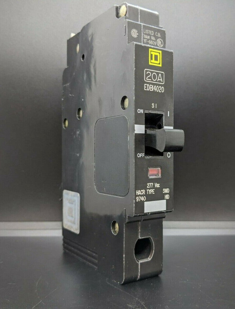 Square D EDB14020 1 Pole 20 Amp 277v Circuit Breaker