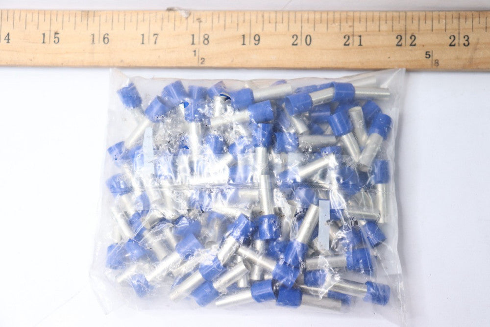 (100-Pk) American Electrical Inc. Wire Ferrule Connector DIN 6 AWG Blue 11181160