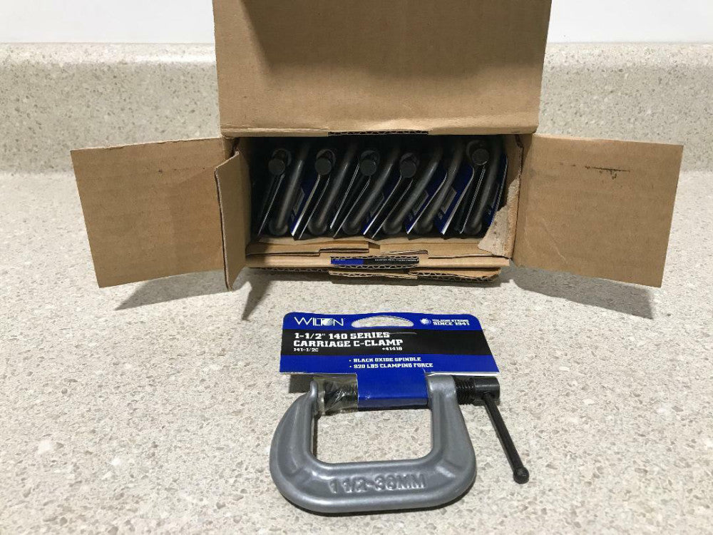 Wilton 1 1/2" 140 Series Carriage C-Clamp #41416 141-1/2C NEW (Box of 12)