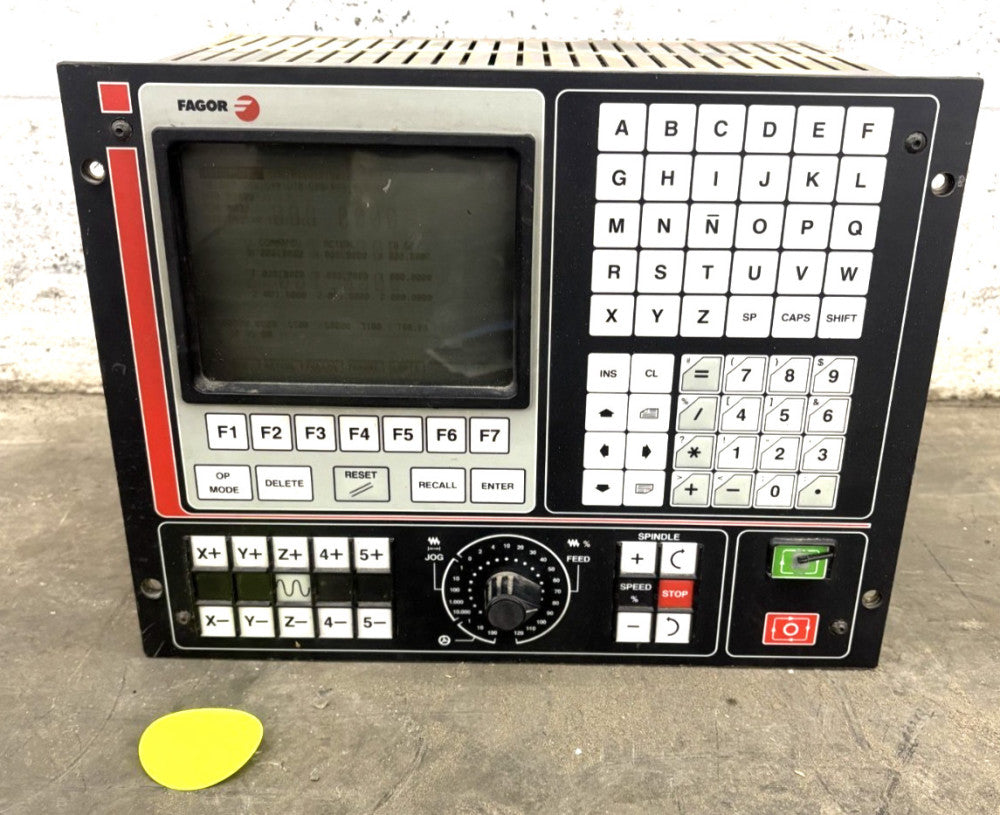 FAGOR AUTOMATION CNC 8025 CONTROL PANEL **PARTS ONLY**