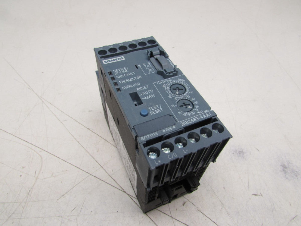 SIEMENS SIRIUS 3RB2483-4AA1 ELECTRONIC OVERLOAD RELAY 300V 6AMP XLNT USED M/O!!