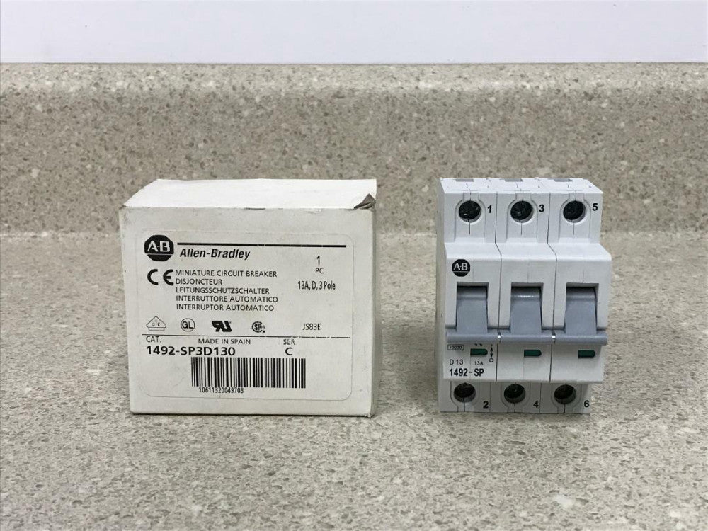 Allen Bradley 1492-SP3D130 Miniature Circuit Breaker 3P Ser. C NEW
