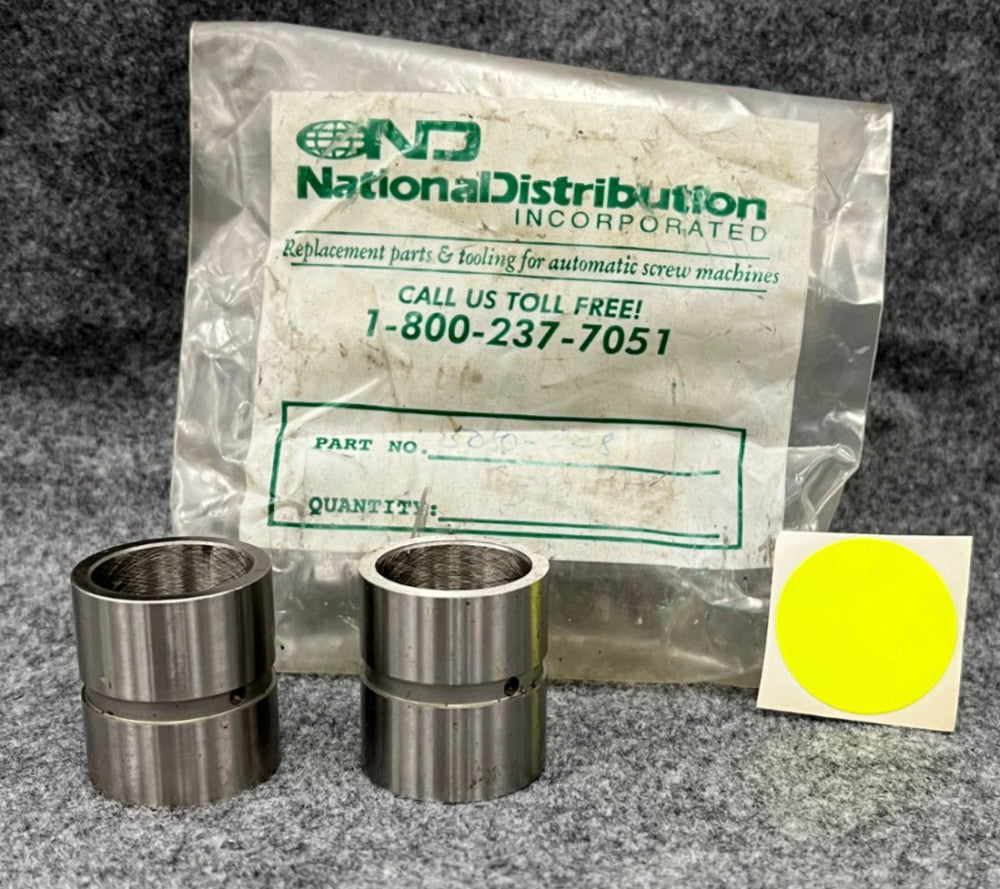 BUSHING 508-248 ID BORE 1" OD 1-1/4" THICKNESS 1/8" HEIGHT 1-3/8" LOT OF 2