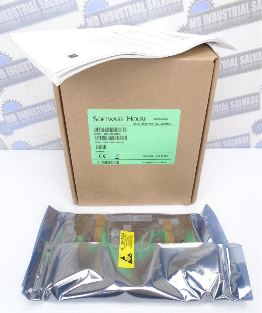 SOFTWARE HOUSE - AS0074-000 - R8 OUTPUT READER BUS MODULE ACCESS CONTROL (NEW)