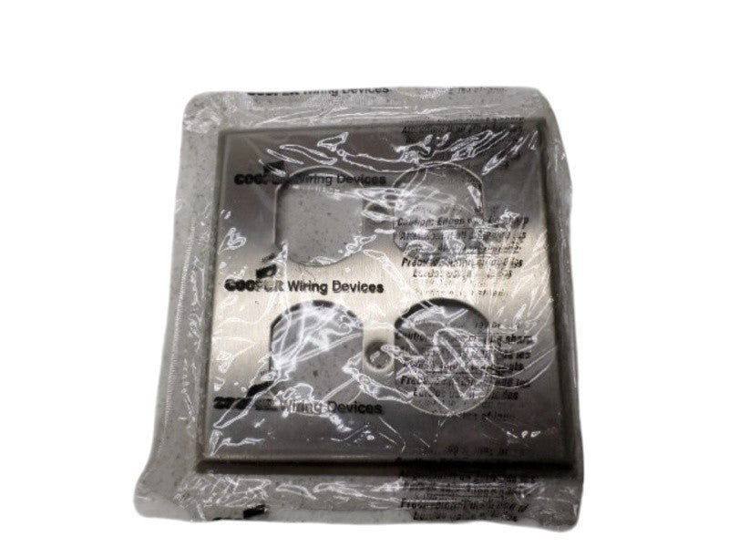 COOPER 304SS STAINLESS STEEL WALLPLATE OUTLET COVER  NSMP