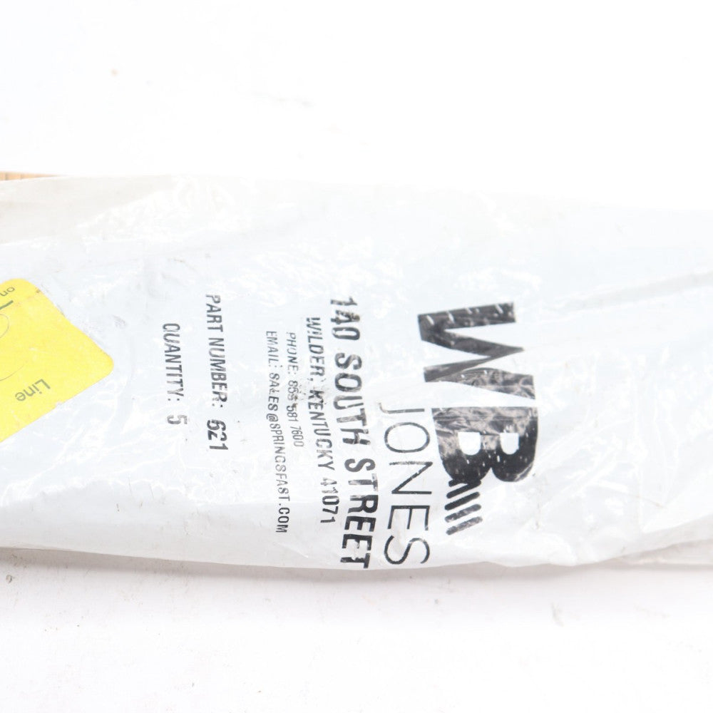 (5-Pk) WB Jones Compression Spring Hard Drawn 0.656" OD x 11" OAL 621