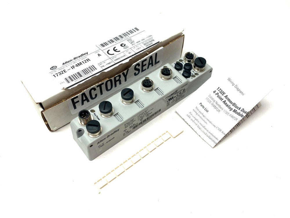 Allen Bradley 1732E-IF4M12R Ser A ArmorBlock Dual-Port EtherNet/IP Analog IO Mod