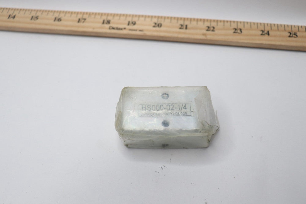 Datum Manifolds Junction Block Steel HS000-02-1/4