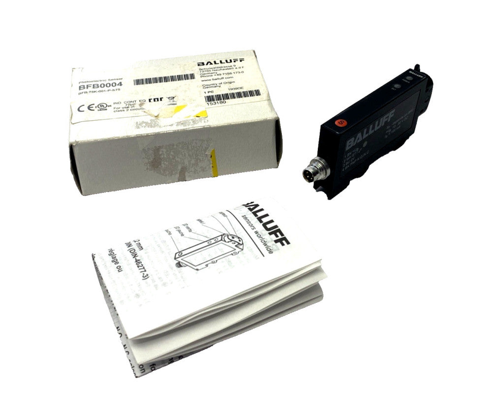 Balluff BFB0004 Fiber Optic Photoelectric Sensor Base Unit BFB 75K-001-P-S75