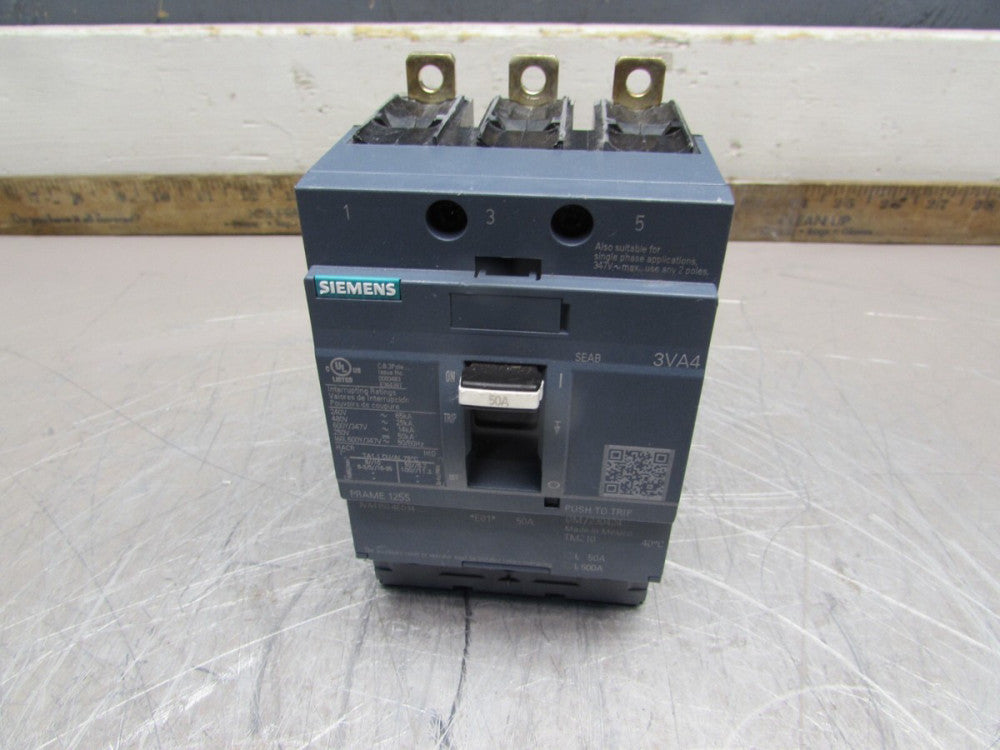 SIEMENS 3VA4150-4ED34-0AA0  ,CIRCUIT BREAKER,  3P /50A /480V/25kA   MAKE OFFER!