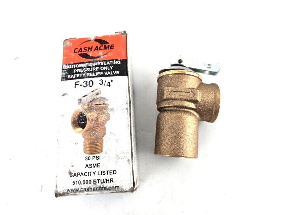 Cash Acme 22887-0030 F-30 3/4" Safety Relief Valve