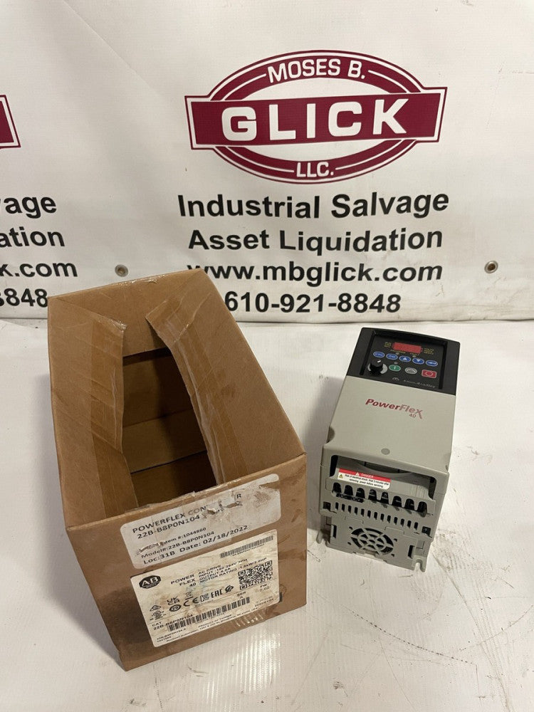 Allen-Bradley 22B-B8P0N104 Ser A Powerflex VFD Frequency Drive 200-240V -NIB