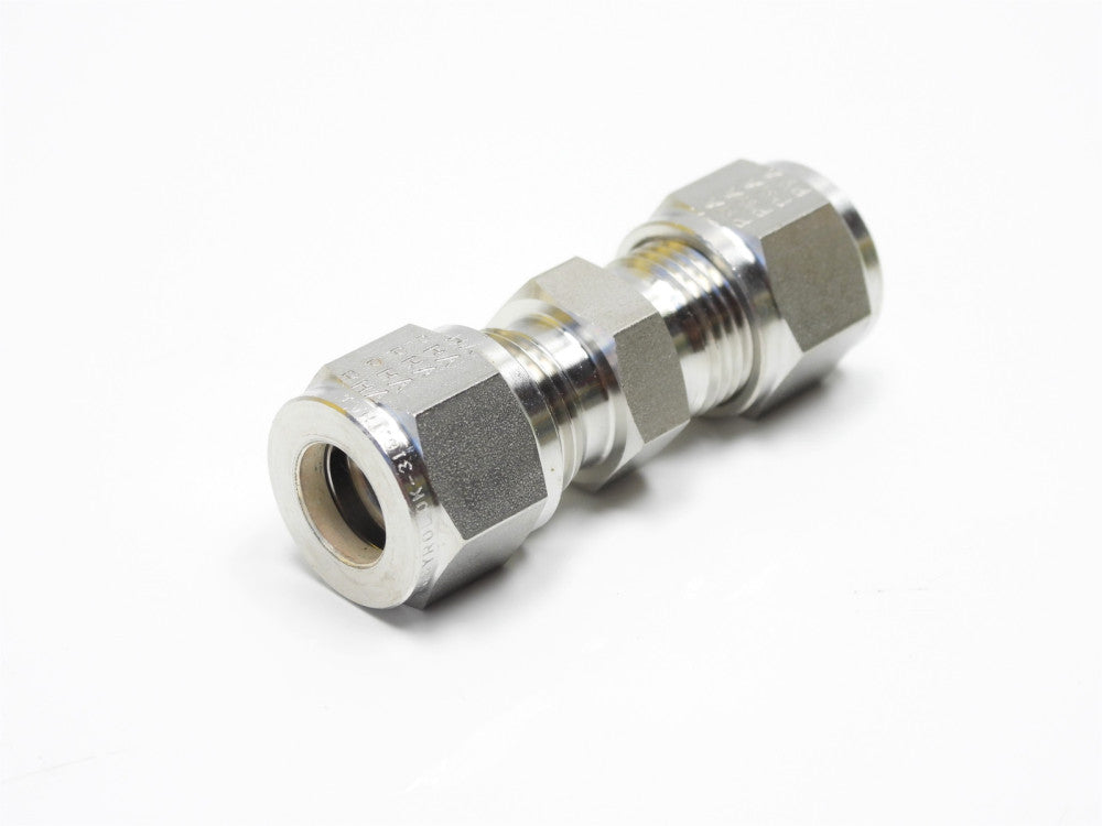 1- Hoke Gyrolok 3/8" OD Tube Fitting Union 316 SS Stainless Steel P/N 6U316