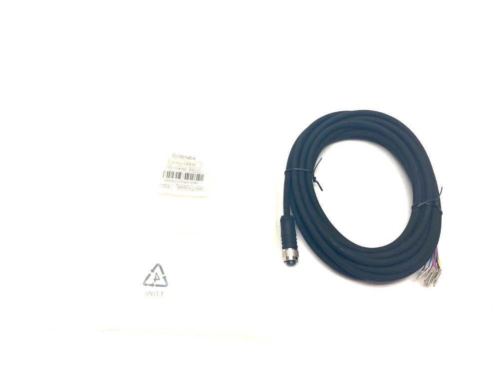 Cognex CCB-M12x12FS-05 Single Ended Breakout Cable 5m 185-1194-5R