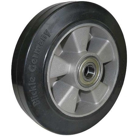 Zoro Select Alev 200/20K-Bb0.5 Caster Wheel,Rubber,8 In.,1000 Lb.