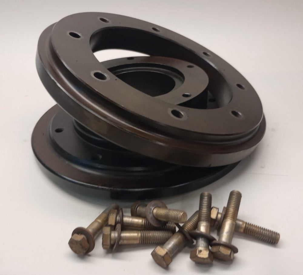 Flange PS140X7 Coupler Clamp 42145/PX140 8-bolt 4 bore x 12-1/4 OD x 2-7/8 W