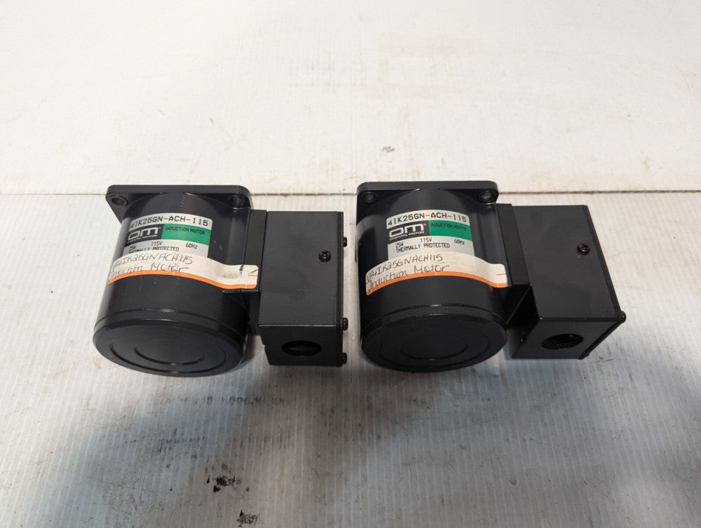 Oriental Motor 4IK25GN-ACH-115 Induction Motor, 25W, 115V, 0.43A, 1500r/min