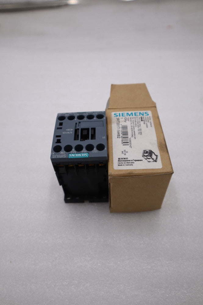 NEW SIEMENS 3RT2017-1AK62 CONTACTOR 12A 110/120 VAC 50/60HZ STOCK H481A