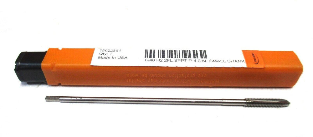NEW #6-40 x 4" OAL UNF H2 2B/3B 2-Flute HSS Plug Spiral Point Extension Tap