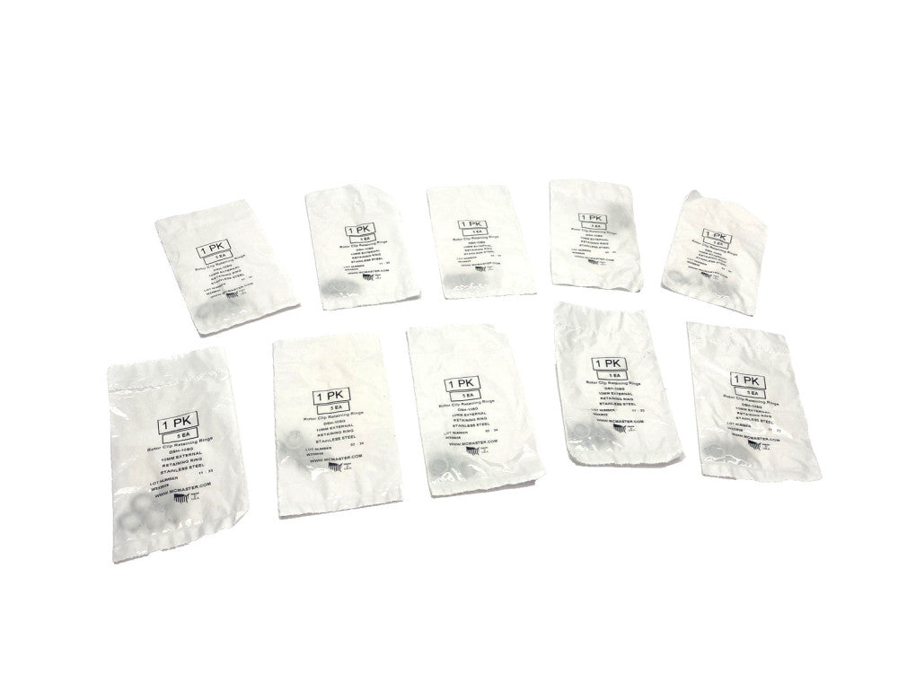DSH-10SG 5pk Rotor Clip External Retaining Ring For 10mm Shaft SS 10-PACKS 50pcs