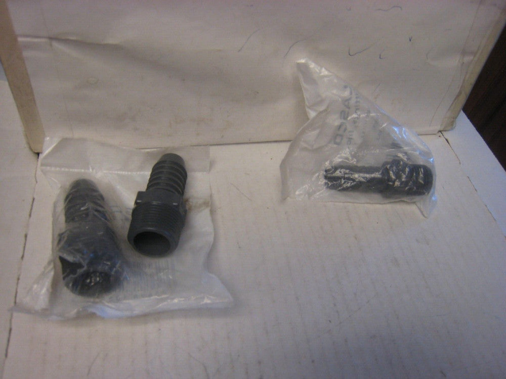 3 Lasco Fittings Male insert adapter 3/4" x 3/4MIP& 1/2  Poly Reducing Coupler