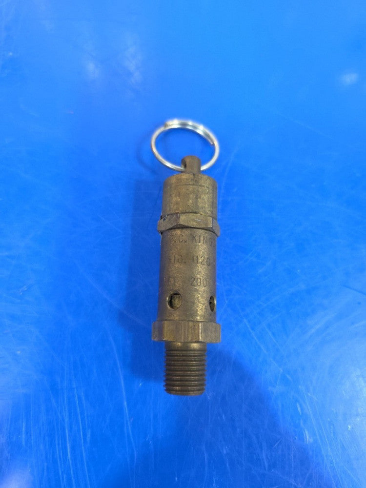 F.C. Kingston Safety Valve 200PSI Fig. 112C 1/4" Blow Off Valve