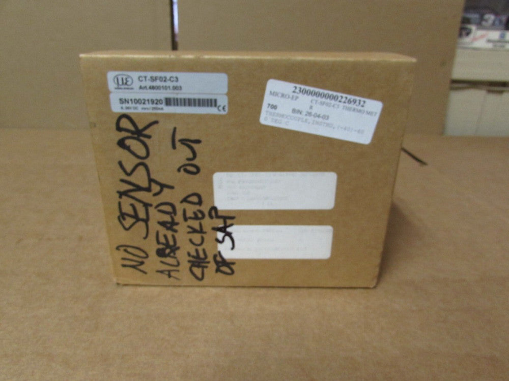 MICRO EP, CT-SF02-C3, NON-CONTACT IR TEMP MODULE, NO SENSOR, NIB! MAKE OFFER!