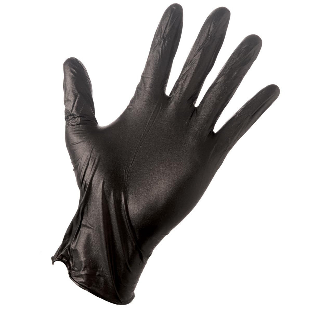Disposable Nitrile All Purpose Gloves, Pack of 100, X-Large, Black