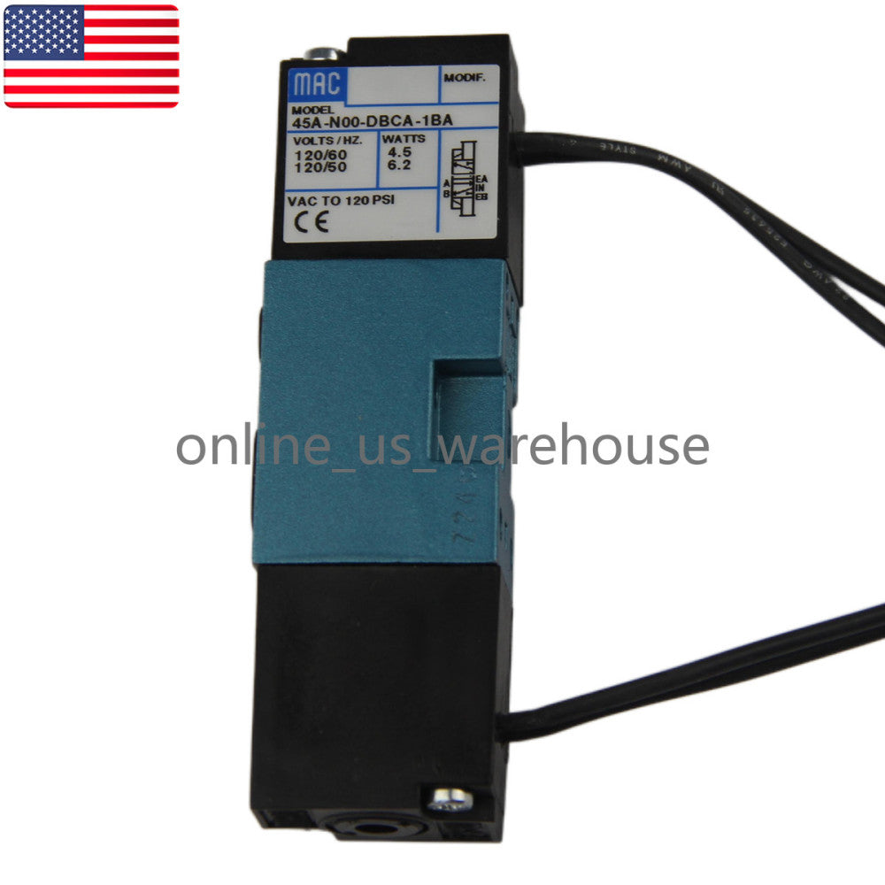 One Brand New MAC 45A-N00-DBCA-1BA Solenoid Valve- US Stock