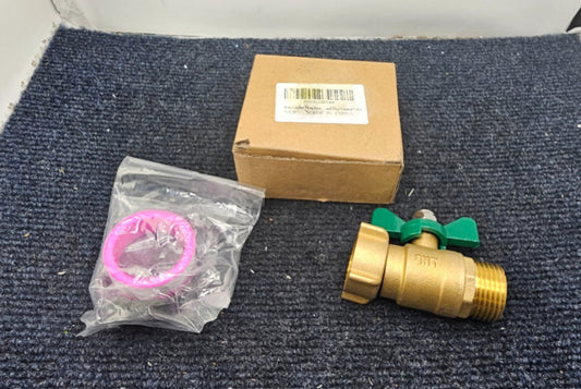 3/4" Brass Garden Hose Shut Off Valve Heavy Duty Brass Valve Assembly