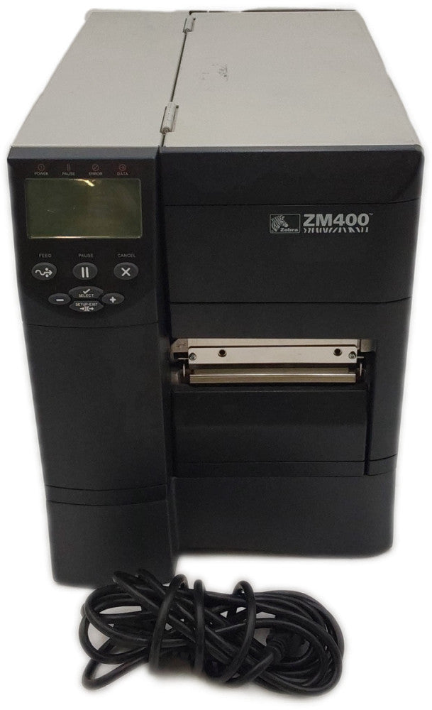 Zebra ZM400 Thermal Barcode Label Printer USB Ethernet 