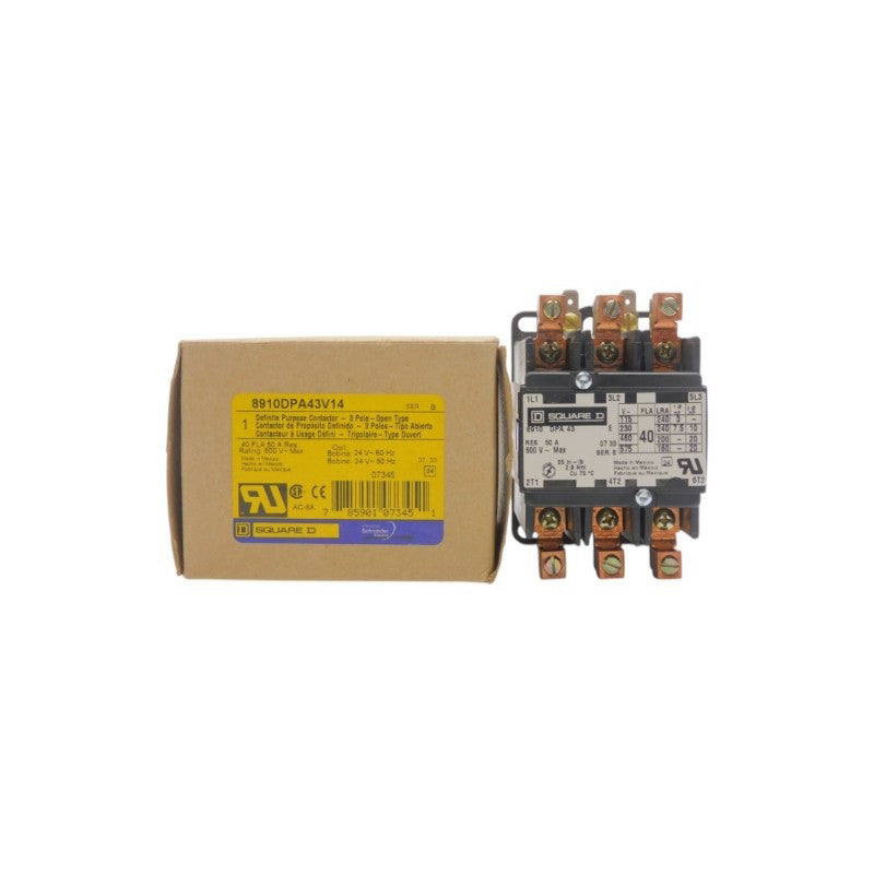 SQUARE D 8910DPA43V14 SER. B 24V 40A NSMP