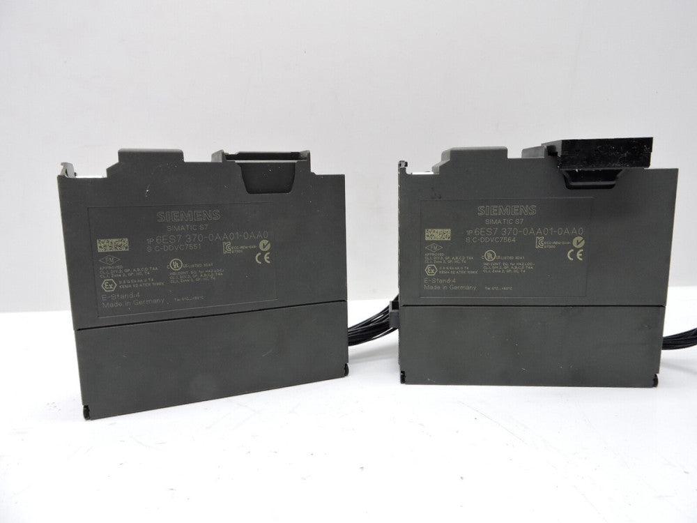 (2) Siemens 6ES7 370-0AA01-0AA0 Module - USED