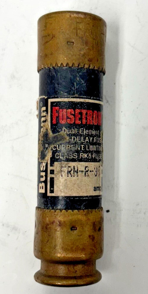 FUSETRON FUSE FRN-R-35 TIME DELAY 35AMP 125VDC 250VAC 13/16" DIAMETER OAL76.2MM