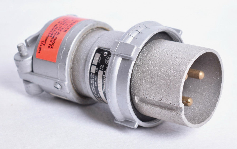 Appleton 30A Style 2 2W-3P Plug 600VAC 250 VDC  AEP3361 AEP 3361