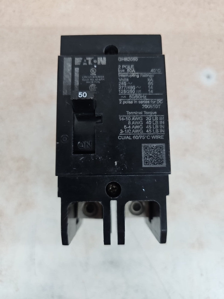 GHB2050 Eaton 50 Amp Circuit Breaker NOS SEE PICS