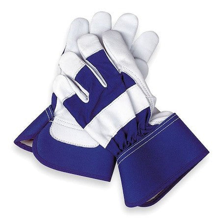 Condor 6Jg06 Leather Gloves, Goatskin, Safety Cuff, Wing Thumb, Full Finger,