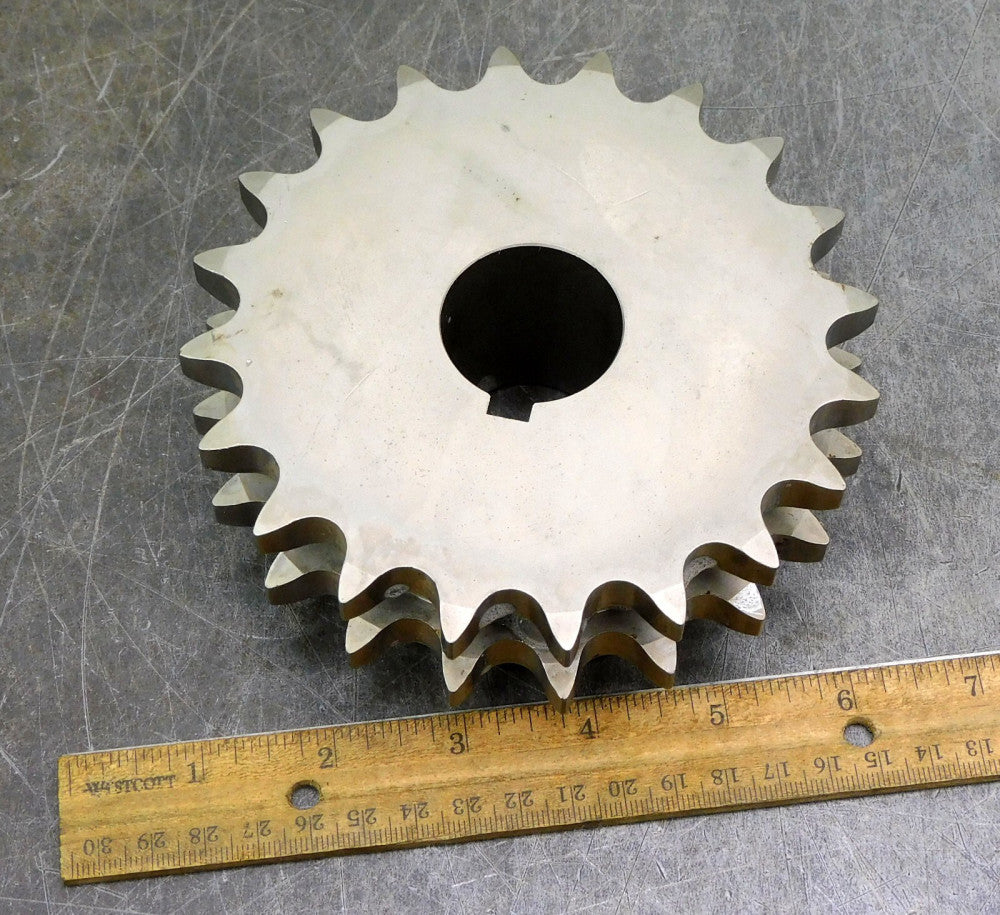 Martin D60B20H Double Roller Chain Sprocket #60 20 Teeth 1-3/8" Bore