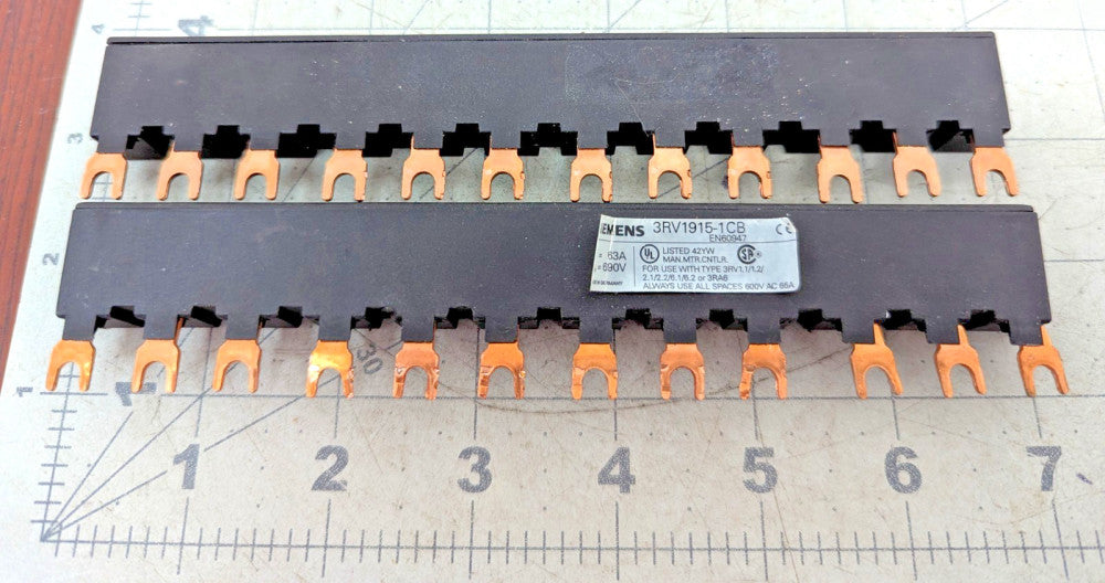 Siemens 3RV1915-1CB Comb Busbar Line Side Feeder 63 Amp 690V Module Unit