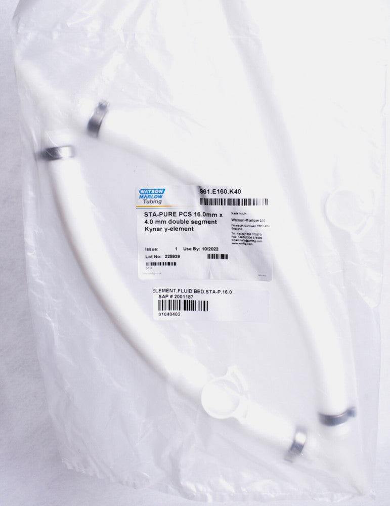 Watson Marlow STA-PURE 16 mm x 4.0mm Double Segment Kynar Y-Element 961.E160.K40