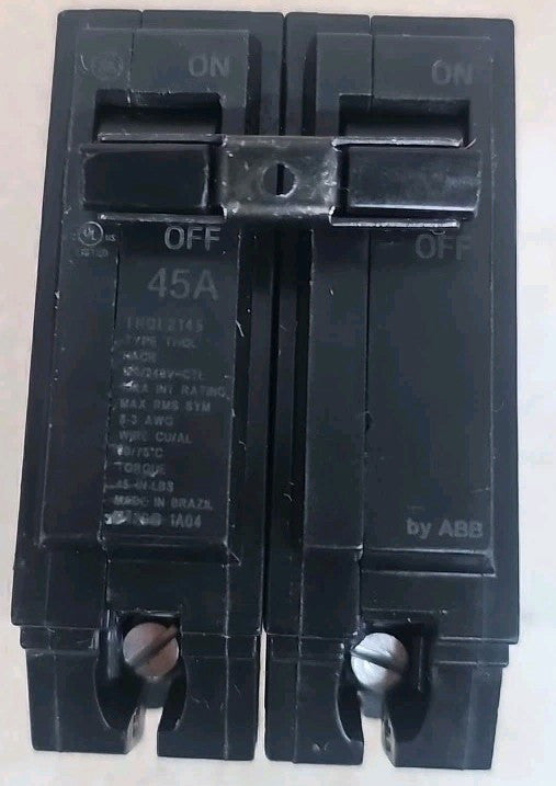 1) New Take Out GE THQL2145 Plug In 120/240V 2P THQL2145 Circuit Breaker NNT