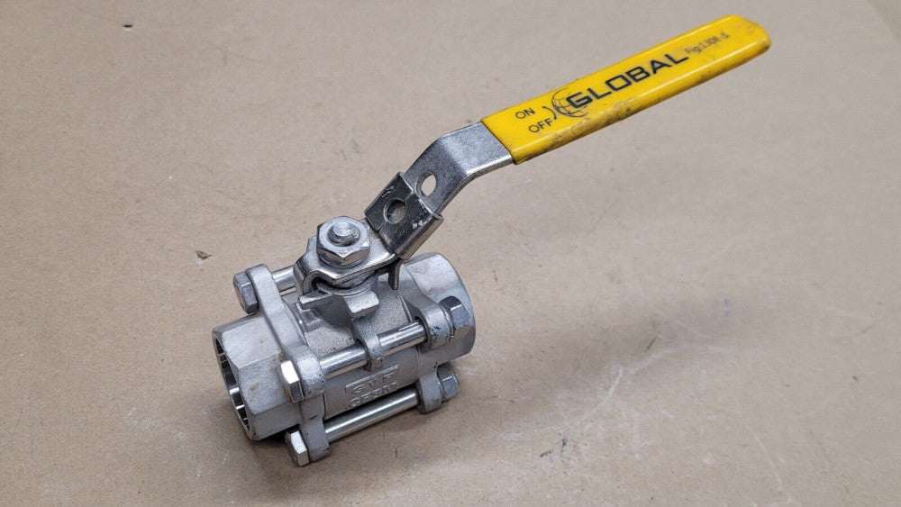 NOS Global 130E-S 1" CF8M Stainless Steel Ball Valve 1000 WOG