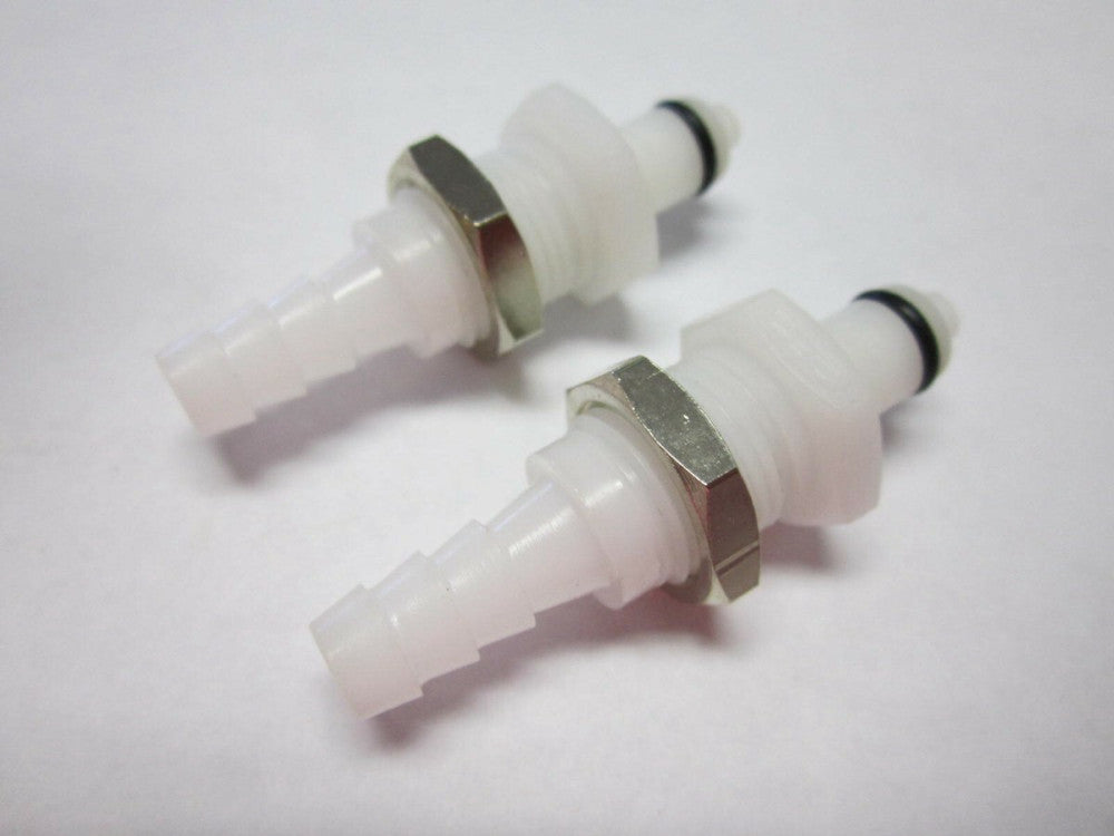 Colder-PMCD4204-1/4 ID Tube Barbed Acetal Shut-Off Panel Mount Insert--Pack Of 2