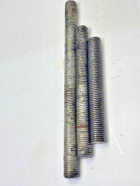 FULLY THREADED ASSORTED LENGTH 1IN-8 RODS (LOT OF 3)