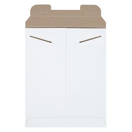 Stayflats Rm5w Flat Mailers, 9-3/4" X 12-1/4", White, Pk100