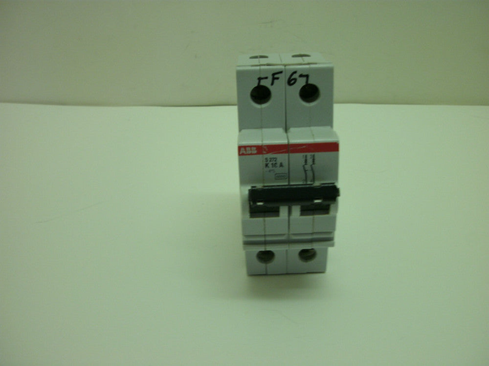 ABB S272-K10A/S272K10A CIRCUIT BREAKER 10 AMP 2 POLE 277/480 VAC K-CURVE