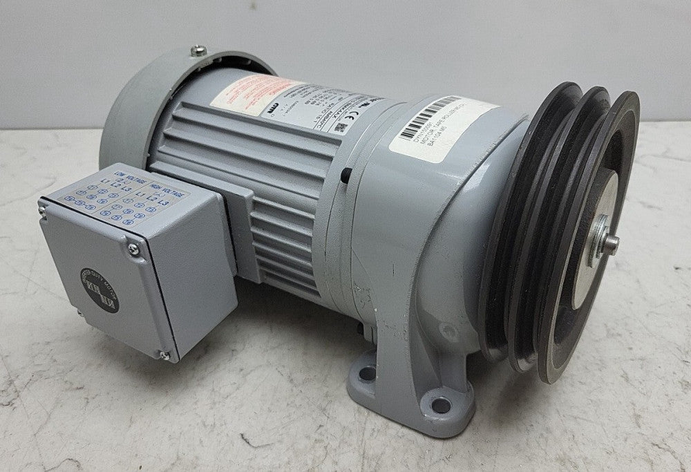 Brother G3L18N015-BMK4AX 3-Phase Gear Motor 1/4 Hp 15:1 Ratio 4P Used