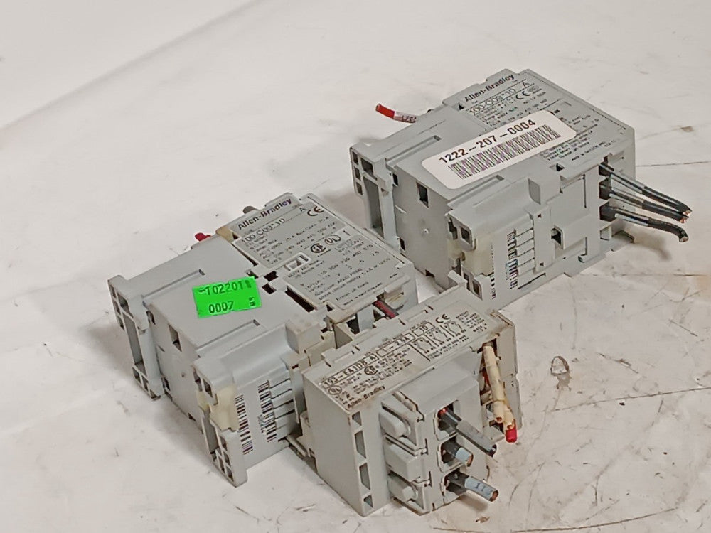 Lot of 2 Allen-Bradley 100-C09*10 193-EA1D 3ph Contactor and Overload Relay Set