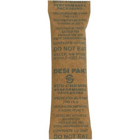 Zoro Select Des102 Desiccants,3 1/2" L,5 Gal,Clay,Pk700